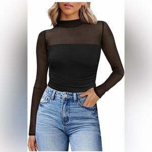 🆕Sexy Mesh Long Sleeve Top